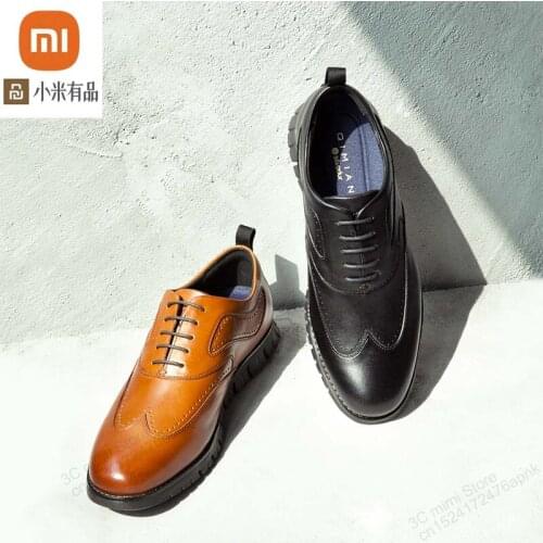 Xiaomi youpin mens lightweight sports oxford shoes antibacterial deodorant high elastic 360 degree non-slip suede leather shoes