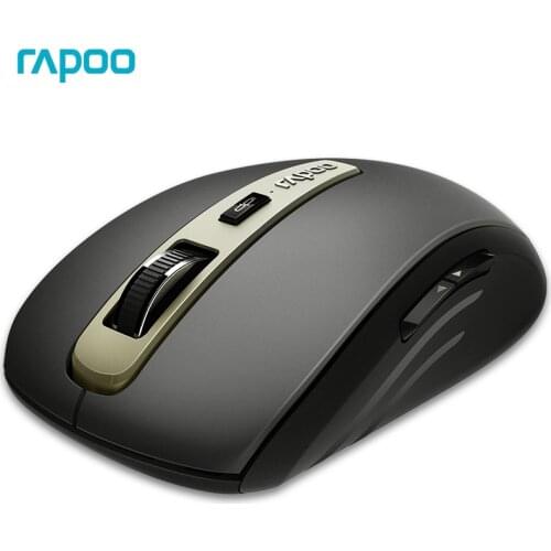 Rapoo MT350 Original Wireless Mouse Multi-Mode Mouse Switch Between Bluetooth 3.0/4.0 and 2.4G for Three Devices Connection