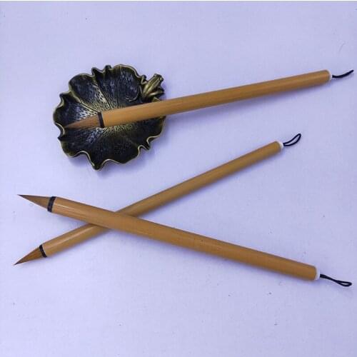 Writing Brush Jintang chicken foot pen Wolf Tail small block pen garlic writing brush head copy copy short front fat head