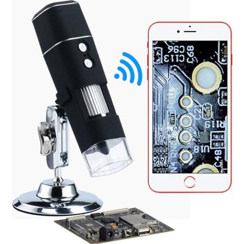 WiFi Professional USB Digital Microscope 8 LED 2MP 1000X Electronic Endoscope Zoom Camera Magnifier Tools for iPhone iPad