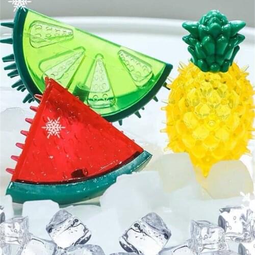 Rubber Squeak Toy Pet Dog Toys Puppy Interactive Chew Toys ice-cold Watermelon Cool Down Toys Tooth Grinding & Training Pet Toy