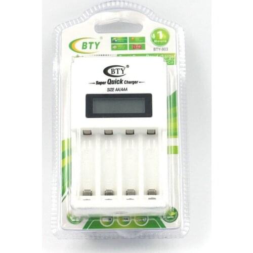 LCD Fast Quick Speed Smart Charger for AA AAA Ni-Cd Ni-Mh Rechargeable Battery BTY N-903