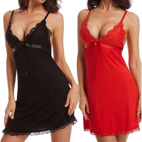 S-3XL Sexy Lingerie Hot Women Porno Costumes Lace Underwear Sex Clothes Babydoll Erotic Lenceria Sexi Dress Nightwear Plus Size