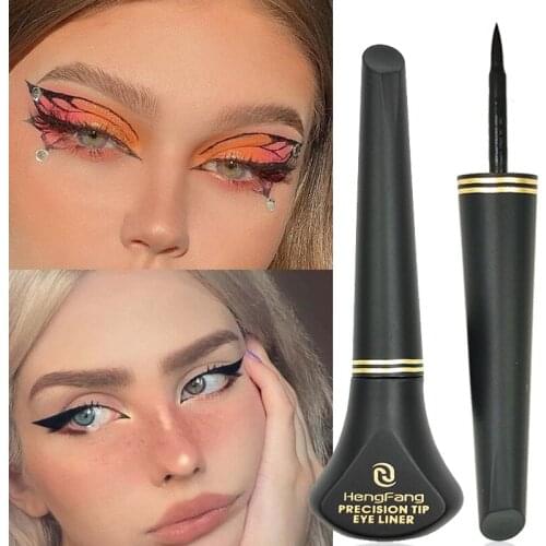 Liquid eyeliner pen waterproof 24 hours long lasting no bleaching no smudging big eyes Fast Dry black liquid eyeliner women