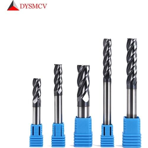 1pc 5mm 6mm 8mm End Mill 50mm 60mm 75mm full length 4 Flute HRC50 Carbide endmill machine cnc Lathe Milling Cutter tools
