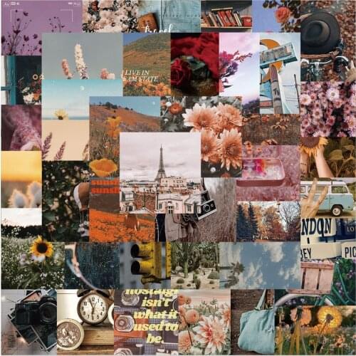 10/50pcs Landscape Retro Stickers DIY Bike Travel Luggage Phone Guitar Laptop Waterproof PVC Classic Toy Stickers