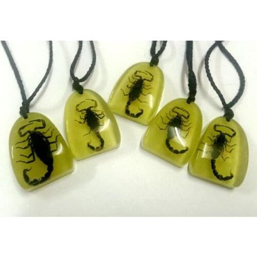 12 pcs Personality black scorpion cool biker pendant