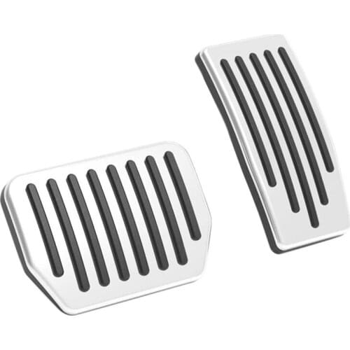 2PCS Car Accelerator Brake Foot Pedal Auto Footrest Pedals Cover for Tesla Model 3 Y