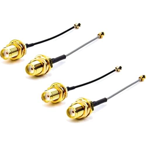 4pcs SMA Connector Cable Female to uFL/u.FL/IPX/IPEX RF Coax Adapter Assembly RG178 Pigtail Cable 5cm