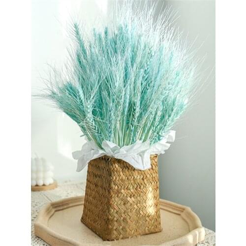 50pcs Wheat Ear Flowers Centerpiece Home Decor Accesories Atificial Plant Room House Country Wedding Party Decoration Essentials