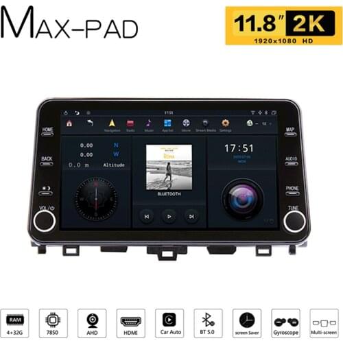 11.8 Inch MAX-PAD For Honda 2018 Accord Inspire Streaming Media Navigation 4K HD Video Playing Screen PX6 Car Multimedia Player