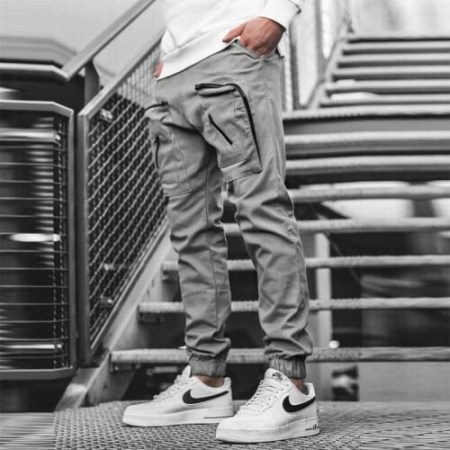 2021 New Cargo Pants Vintage Patchwork Multi-Pocket Harem Joggers Spring Harajuku Sweatpant Hip Hop Casual Harem Male Trousers