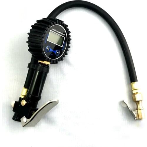 Digital Tire Inflator with Pressure Gauge and Backlight 200PSI Heavy Duty LCD Display Auto Air Inflating Gun with Hose