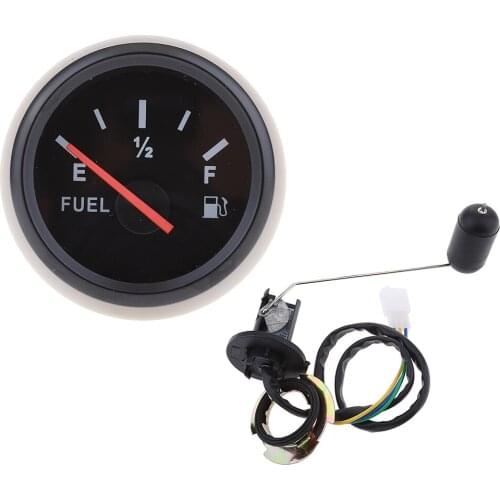2'/52mm 12V Car Boat Fuel Level Gauge Meter Fuel Sensor Sender Unit Kit Indicador de nivel de combustible jauge de carburant