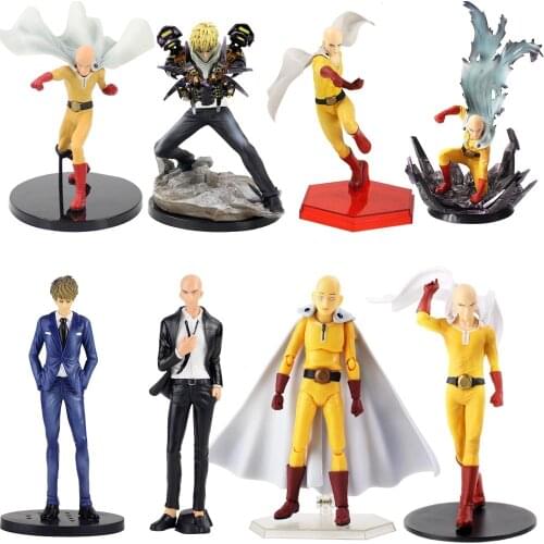 One Punch Man Hero Saitama Sensei Action Figure Japanese Caped Baldy Saitama PVC Figure Collectible Model Toys gift for kids