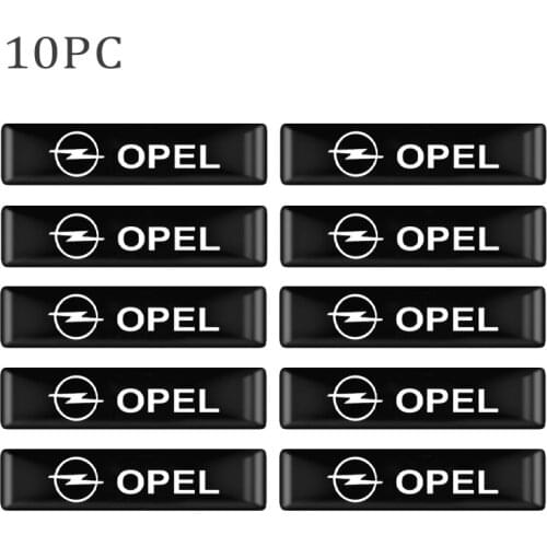 Epoxy 3D Car Resin Emblem Badge Stickers Decals For Opel Astra H G J Insignia Mokka Zafira Corsa Vectra Decoration Accessories