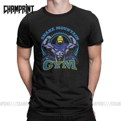 Snake Mountain Gym Workout Bodybuilding Fitness Mens T Shirt He-Man and the Masters of the Universe Funny Tees T-Shirt Cotton