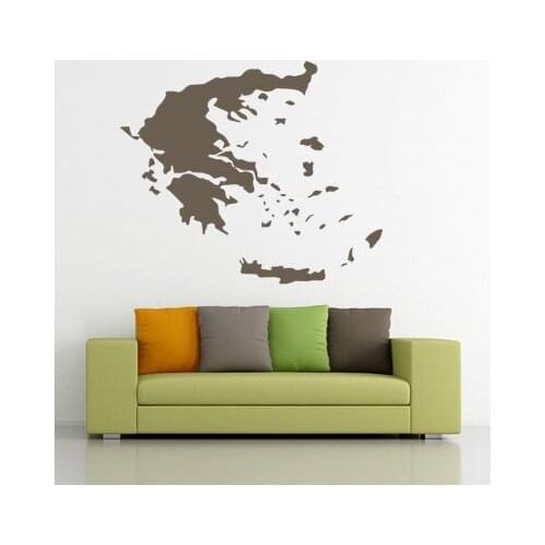 Greek map Globe Earth Country wall vinyl sticker custom made home decoration fashion design