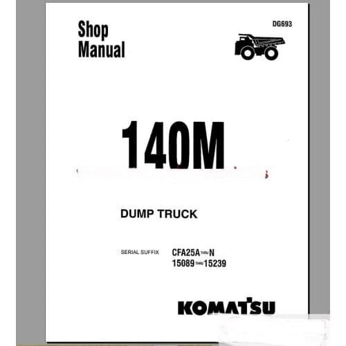 Komatsu Rigid Dump Trucks All Shop Manual (ALL)
