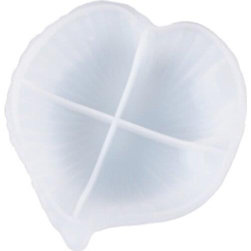 Crystal Epoxy Mold Leaf Dish Storage Silicone Mold Storage Dish Resin Mold Creative Decoration Silicone Mold Handmade Accessorie