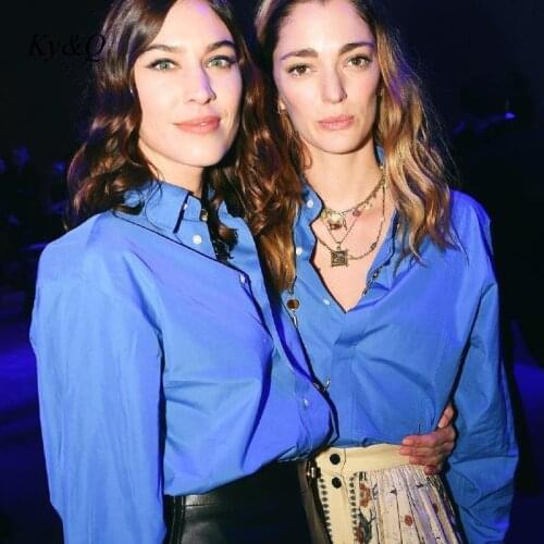 Женские голубые рубашки Ky&Q China At AliExpress