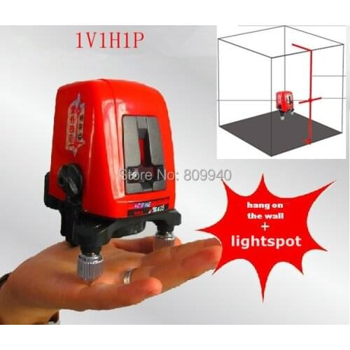 AK435 Red Nivel Laser Level 2 Line 1 Dot Mini Portable 360 Self-leveling Cross Line Laser Leveler Laser Line