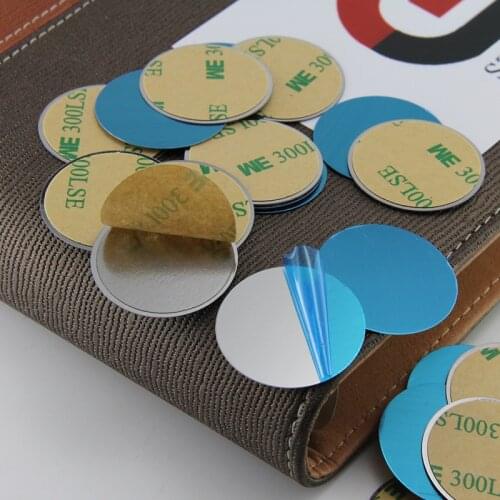 5pcs/lot 10-60x0.3mm 30mm 40mm Metal Plate disk iron sheet for Magnet Mobile Phone Holder For Magnetic Car Phone Stand holders