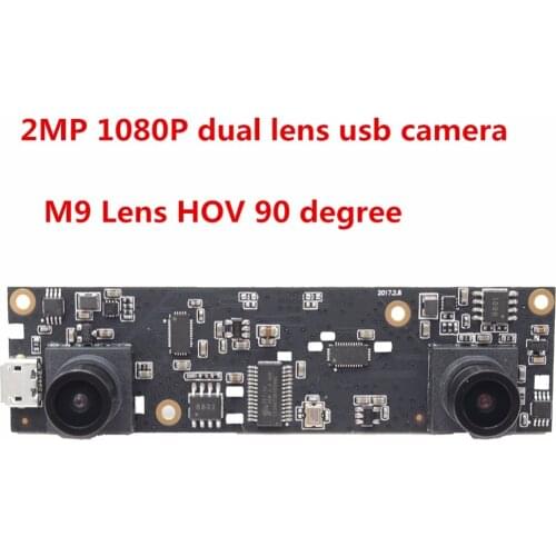 1080P 3D VR Dual Lens USB Camera Module Aptina AR0330 Industrial Mini usb camera for Windows Android Linux
