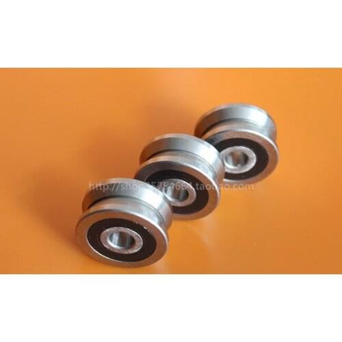 Outer ring V type groove double row roller guide bearing LV20/8-2RS dimension 8*30*14mm