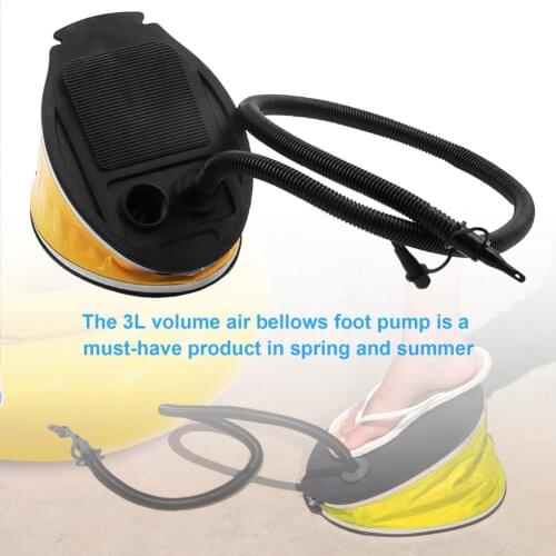 3L Bellow Foot Pump Inflator Air Foot Pump For Camping Balloon Sleeping Air Bed Yoga Ball Pad Mat Mattress Dropshipping