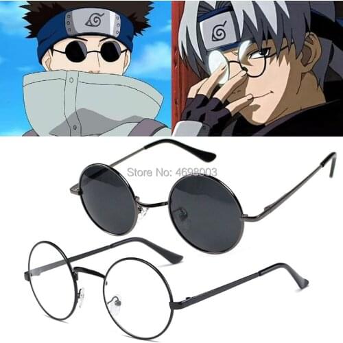 New cool cosplay glasses Anime Yakushi Kabuto cosplay round frame normal glasses black color also have other colors