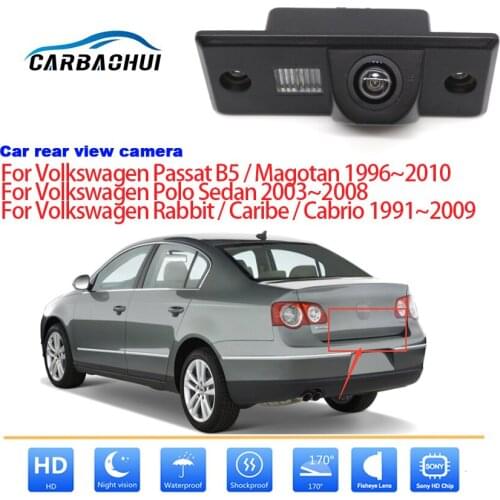 Car Reverse Parking Camera For Volkswagen Passat B5 Magotan Polo Sedan Rabbit Caribe Cabrio 1991~2010 CCD Full HD Waterproof