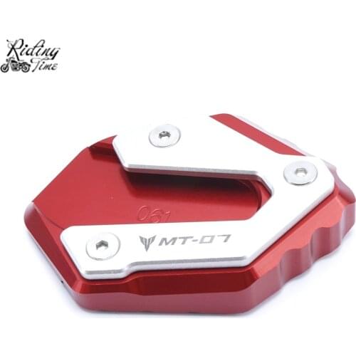 Motorcycle Side Stand Kickstand Enlarge Extension Pad For Yamaha MT07 MT 07 FZ07 2014-2017