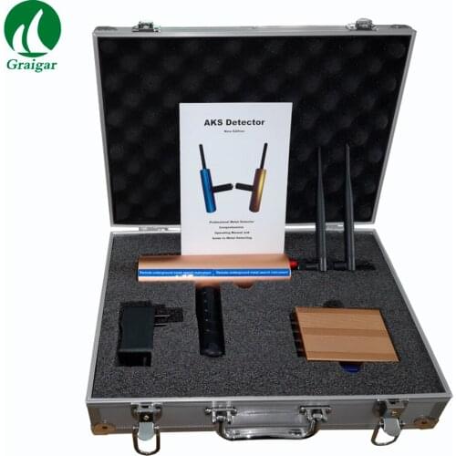 Handheld Long Range Underground Metal Detector AKS PRO for Gold Diamond Silver Copper Dual Antenna Enhanced Signal