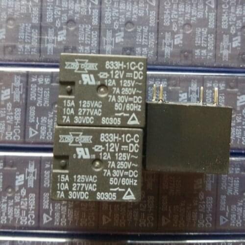 Relay 833H-1C-12VDC 10A 5-pin DC12V