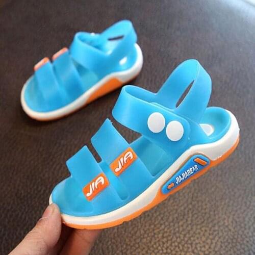 Little boys sandals summer hot children rain shoes big boys beach sandal kids shoes PVC sandal new cheap primary school student
