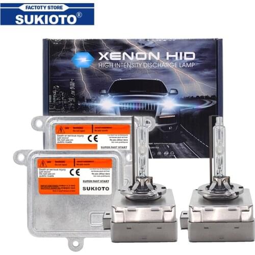 SUKIOTO Canbus HID Headlight Kit Xenon 55W D1S D3S 6000K 4300K 5000K A71177E00DG D1S Ballast 55W Car Light Kit For Automotive