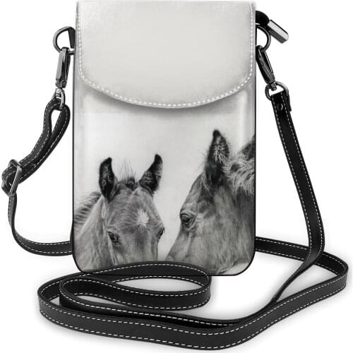 Horse Shoulder Bag Gifts Funny Women Bags Leather Business Female Purse