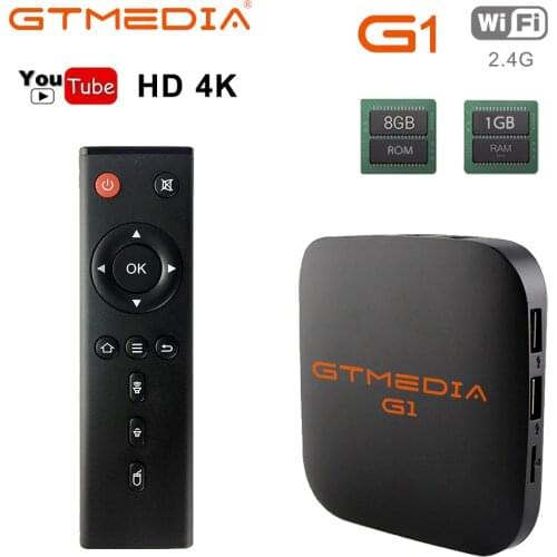Original Global GTmedia G1 TV Box 4K Android TV 7.1 Ultra HD Amlogic S905W 1G 8G WIFI Google Cast Set top Box Media Player