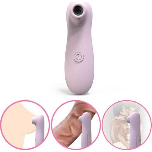 Waterproof Vibrating Sucking Massager Nipple Sucker 10 Speed Vibrator Massager