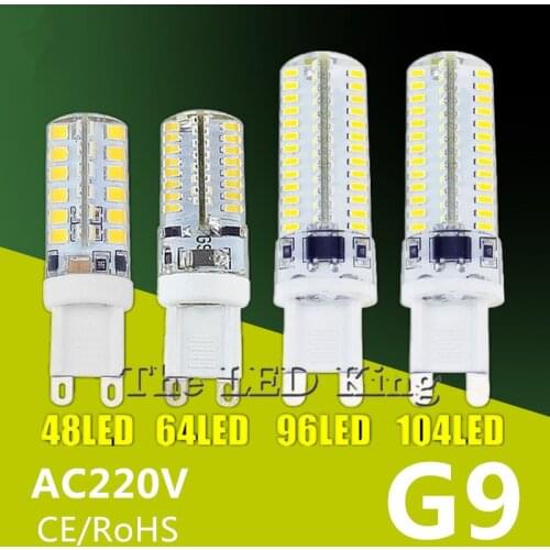 10PCS 64LED 96LED 3014SMD LED G9 LED lamp light 220V 230V 240V Replace 100W halogen lamp 360 Beam Angle LED Bulb lamp