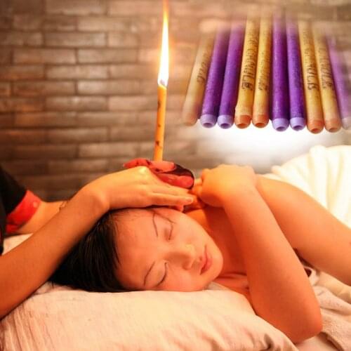 10pcs/lot Ear Wax Removal Candle cleaning candles Healthy care hollow Coning treatment Indiana Therapy fragrance wax candle