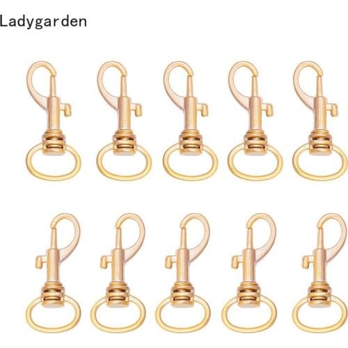 100PCS Metal Luggage Bag Dog Buckles Snap Hook Bag Hanger Lobster Clasp DIY Sewing Handmade Key Chain Buttons