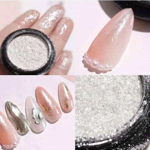 120Set/Lot Nail Fairy Sparkle Powder High Shine Powder Ultra Shine Silver Fine Makeup Patch Polarized Light Nail Glitter HA2274