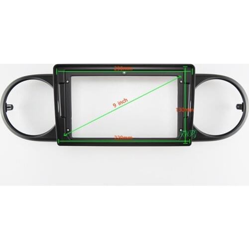 9 INCH Car Audio Frame GPS Navigation Fascia Panel Car dvd Plastic Frame Fascia is suitable for 2007-2019 RUMION