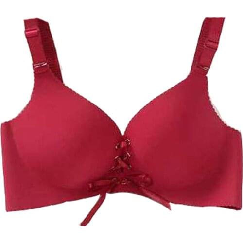 Good quality Seamless Support Everyday bra Sexy Gather Adjustable Womens Push Up Bra big size A B C cup pull LB bra 32 34 36 38