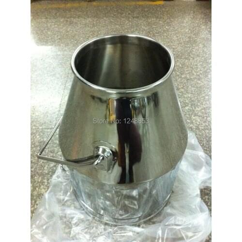 Milking Tank SUS304 Milk Can 25L Polished Inside & Outside 18CM I.D. For Cow Goat Sheep Milking