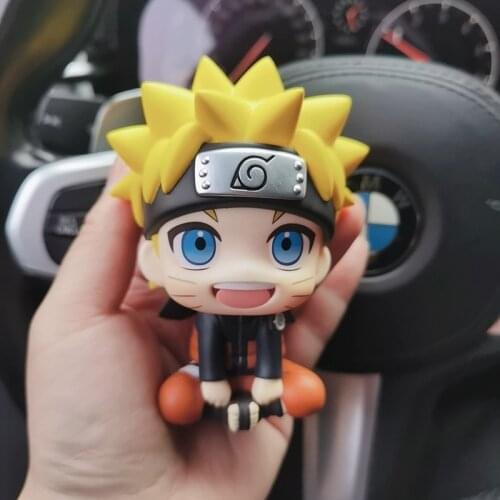 10cm Japan Anime Movie Figure Uzumaki Boruto Hatake Kakashi Mini Figurine Cake Car Decoration Toy Doll