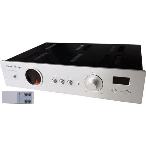 Finished Remote Control Vacuum Tube Tone Preamplifier 12AT7 +12AU7 +6Z4 Hifi Bluetooth Decoder Pre-Amplifier