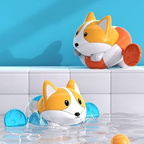 Bath Toys Baby Water Chain Clockwork Cute Cartoon Animal Tortoise Infant Swim Penguin Fish Wound-Up Kids Beach Water Bath Toy